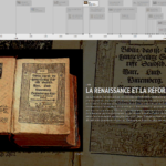 Vue d'un slide de la chronologie/timeline