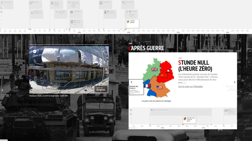 Checkpoint Charlie à Berlin, ancien point de passage entre zones américaine et soviétique après 1945