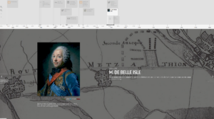 Maréchal Belle-Isle camp Richemont Uckange Metz carte ancienne XVIIIe siècle Lorraine